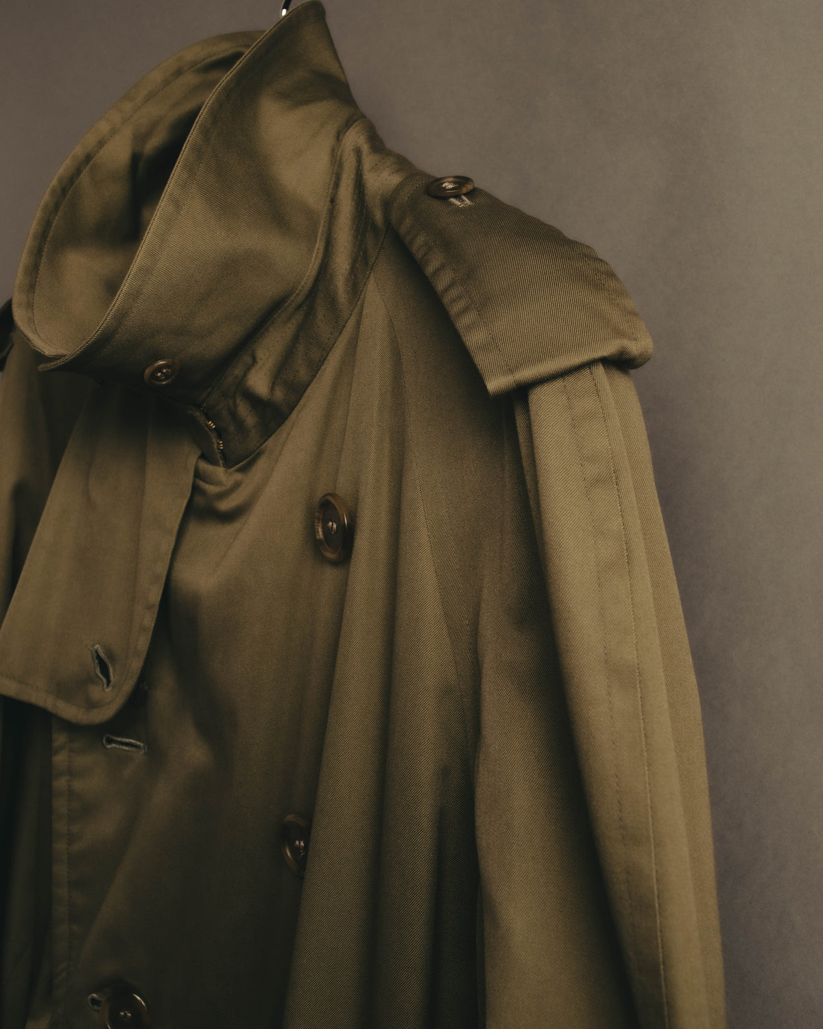 “Burberrys” 80’s Heritage check long trench coat