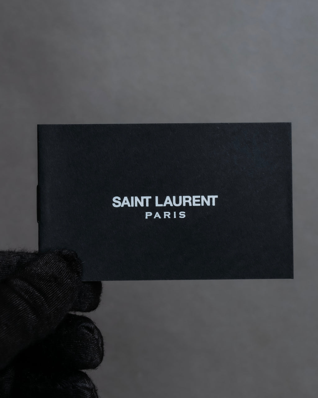 "Saint Laurent" Crocodile embossed leather bi-fold money clip