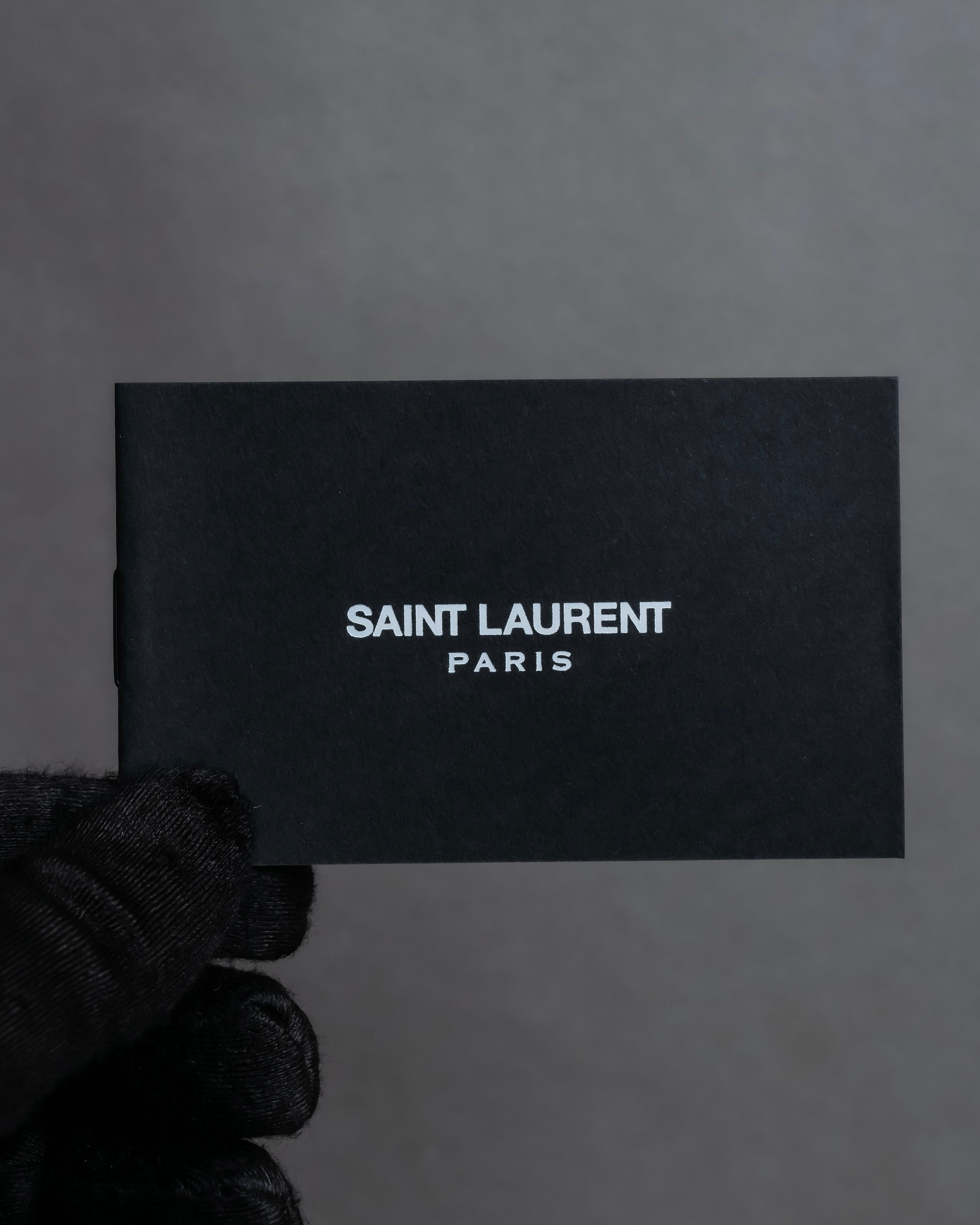 "Saint Laurent" Crocodile embossed leather bi-fold money clip