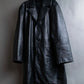 "Vintage lamb leather oversized tailored jacket"