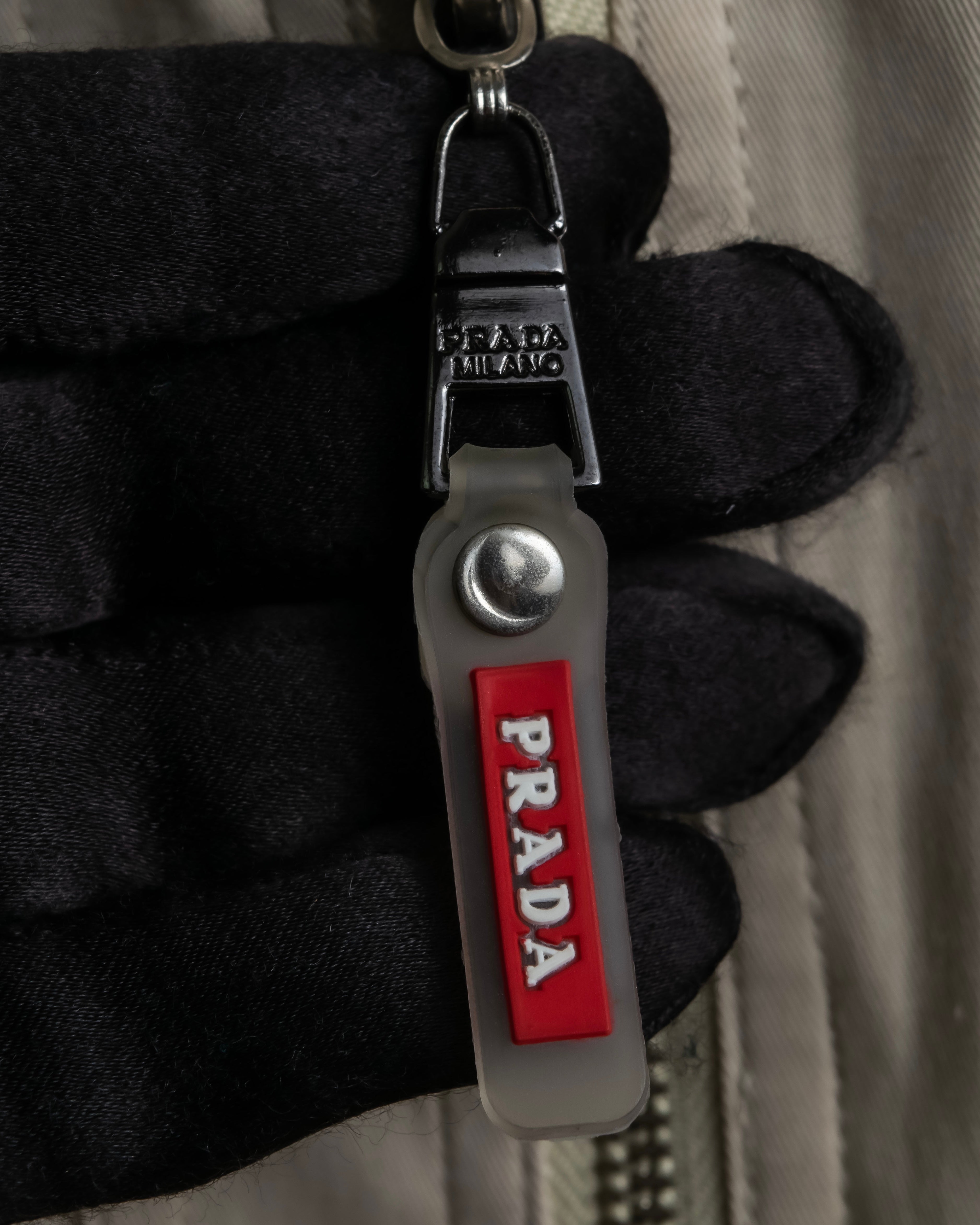 "PRADA" Military detail cotton jacket