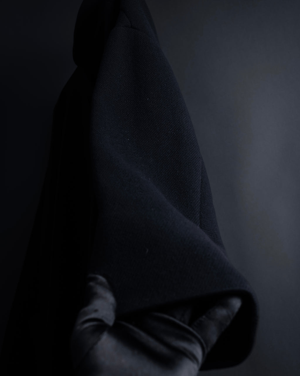 "ISSEY MIYAKE PLANTATION" Minimalist design A-line stand collar coat