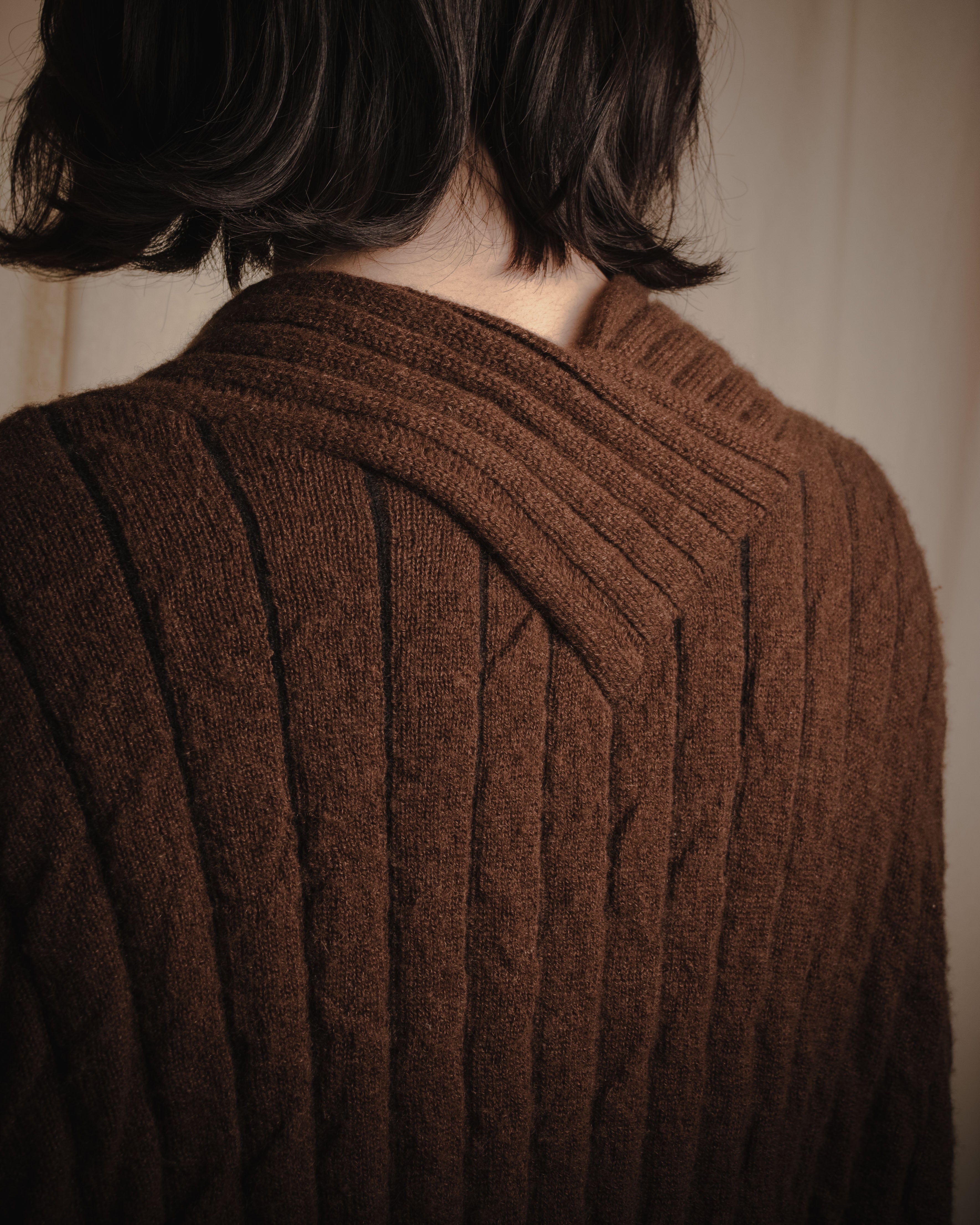 "Salvatore Ferragamo" 00’s Cashmere blend shawl-collar knit cardigan