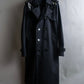 "VALENTINO" Belt docking design leather switching trench coat