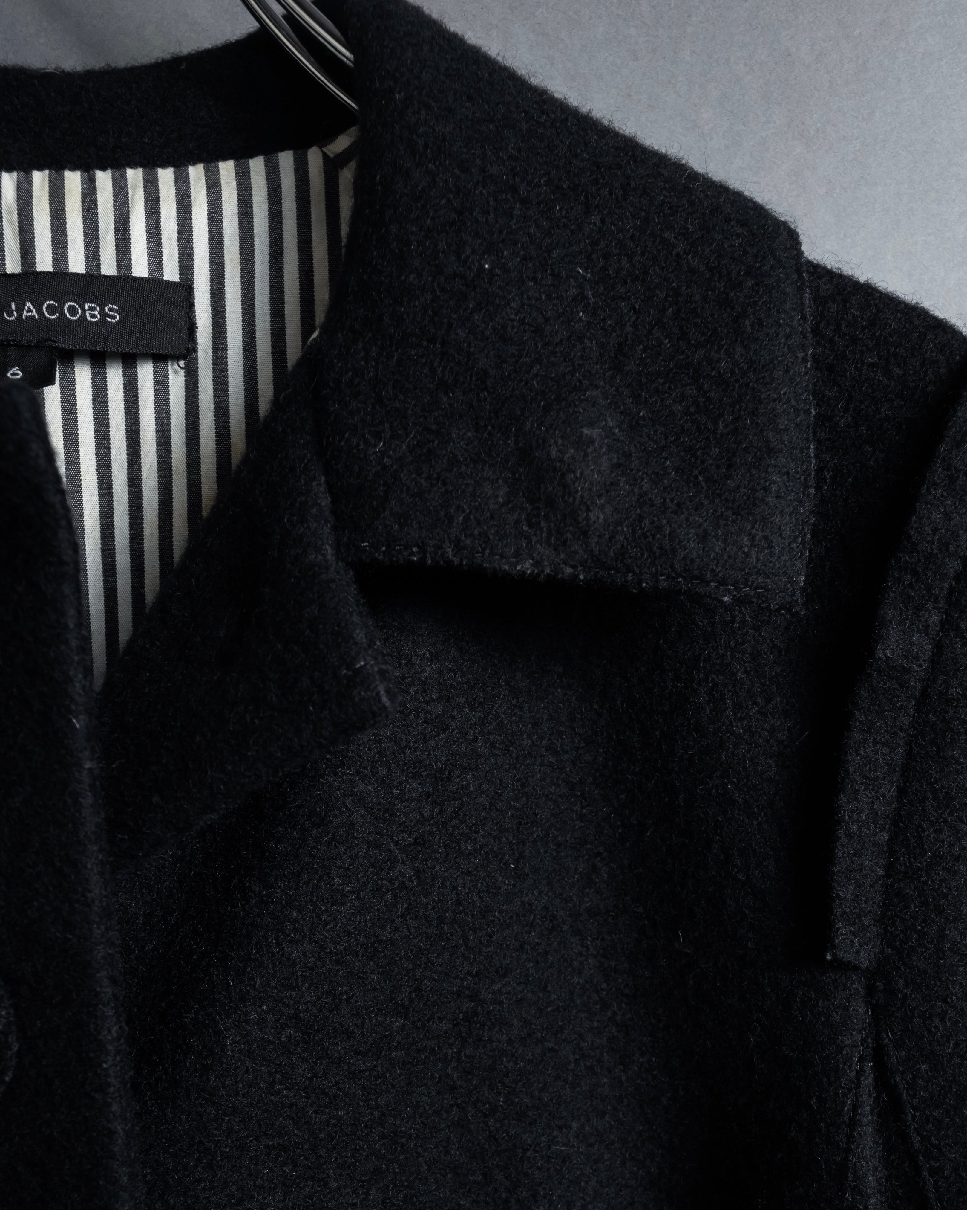 "Marc Jacobs" A soft flowing flared silhouette long coat