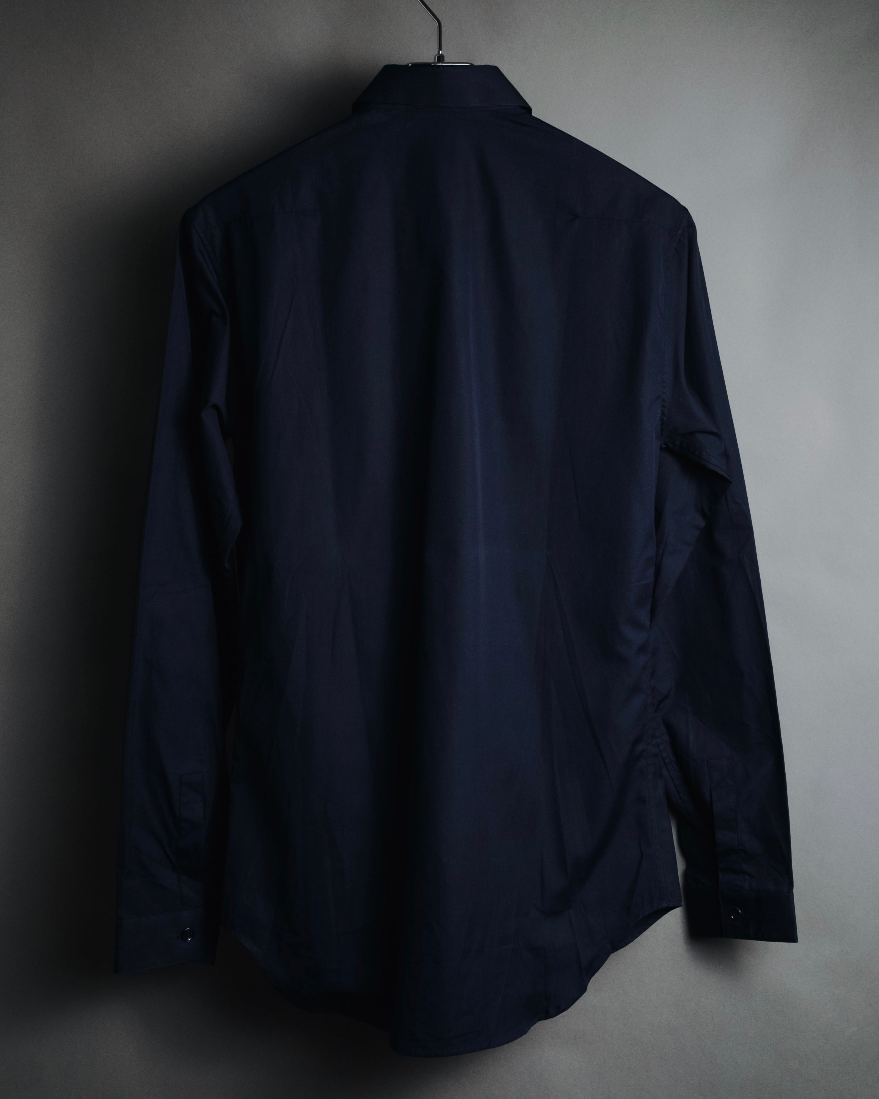 "Dior" 2017 AW Minimal fly-front bee-embroidered shirt