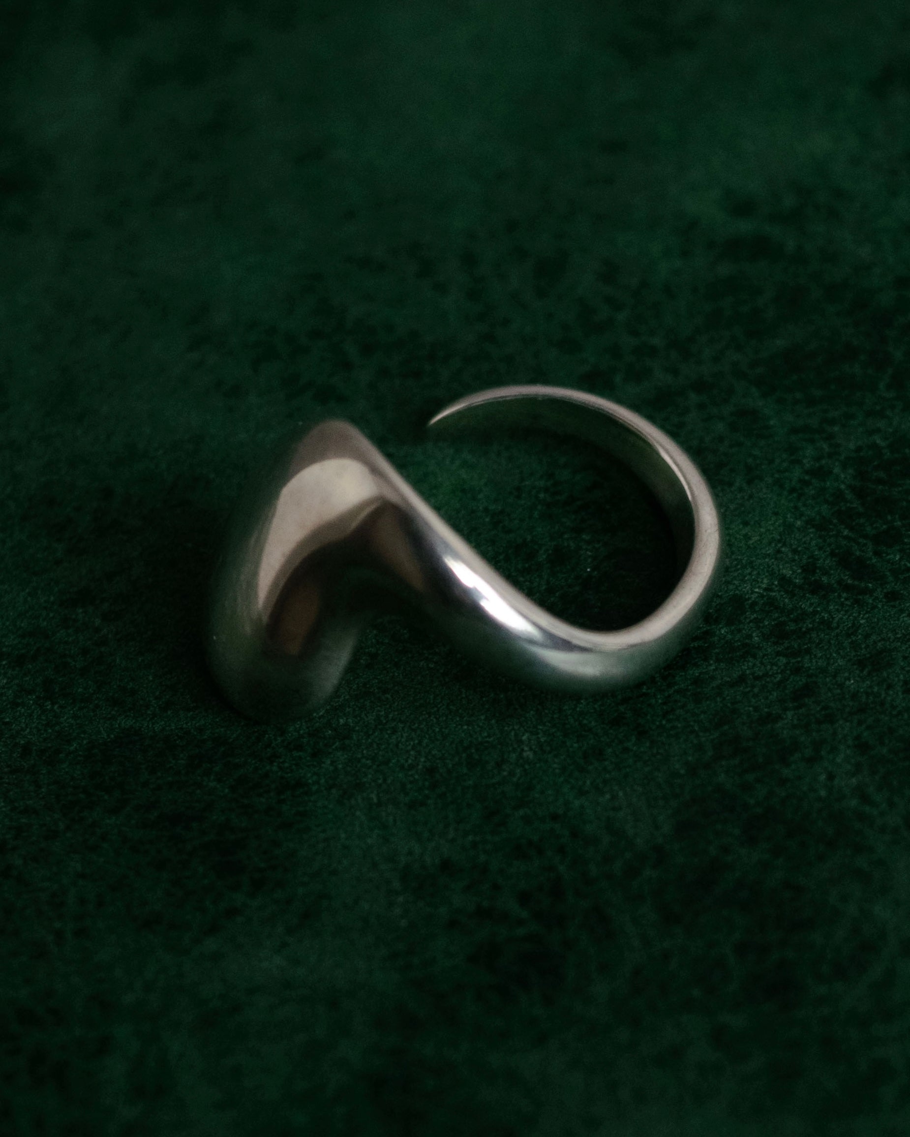 “Georg Jensen” 70’s-90’s Organic spiral silver ring
