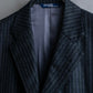 "POLO Ralph Lauren" Notch lapel tailored jacket & two-pleat slacks striped set up