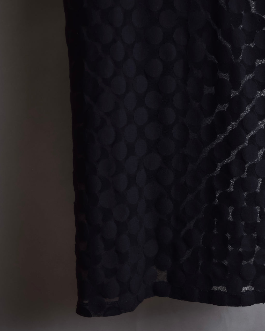 "JEAN PAUL GAULTIER MAILLE FEMME" Layered dot illusion mesh dress