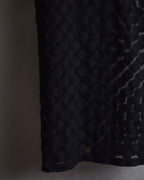 "JEAN PAUL GAULTIER MAILLE FEMME" Layered dot illusion mesh dress