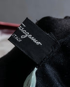 "Salvatore Ferragamo" Gancini motif leather gloves