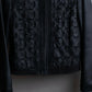 "Weekend Max Mara" 100% goat leather flower motif zip up short length jacket