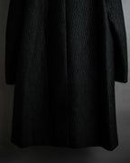 "DRIES VAN NOTTEN" Relief  jaguard uneven design chester coat