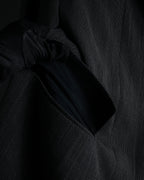 "Max Mara" 90’s-00’s Minimal fly-front stretch sten collar jacket