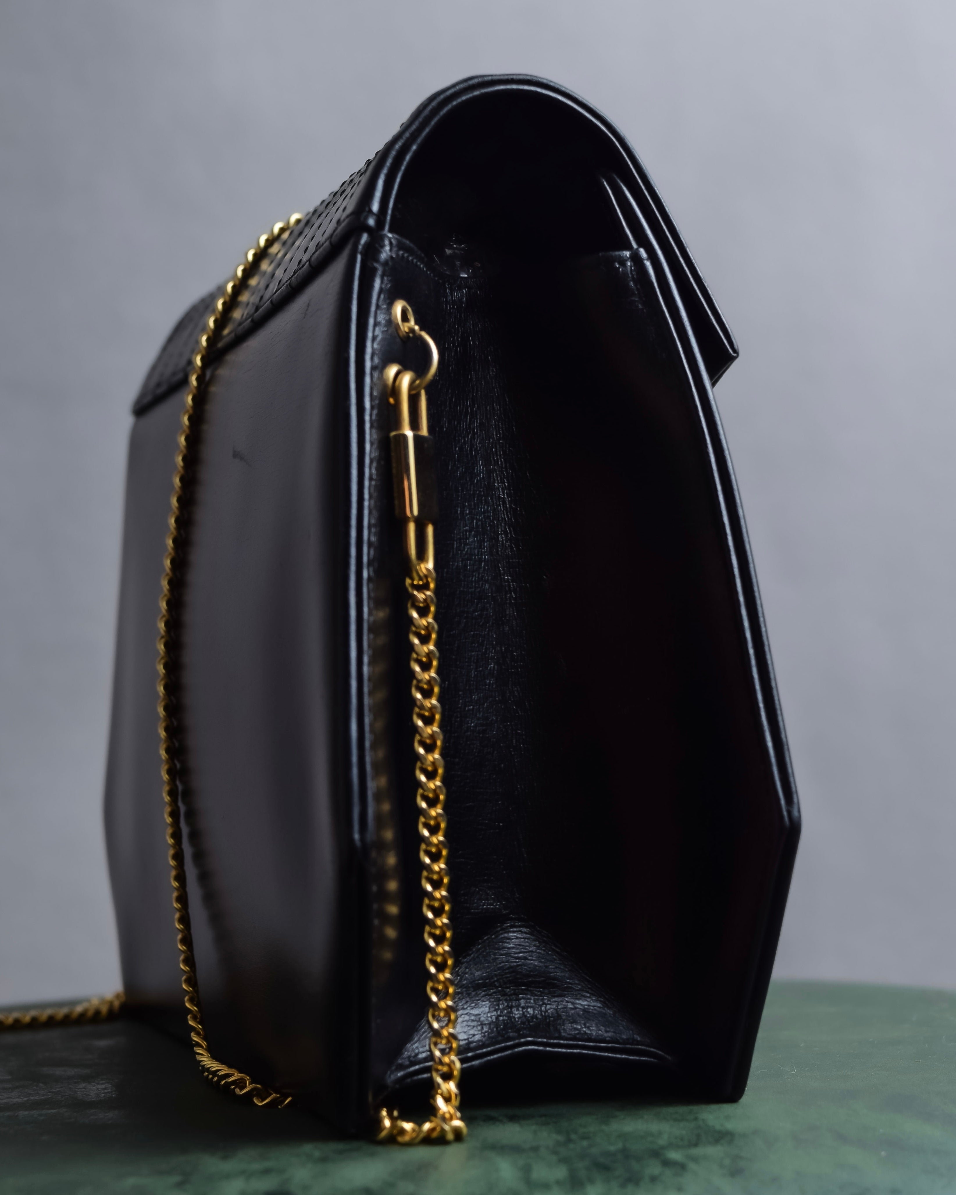 "Christian Dior" Layered flap oblique shoulder bag