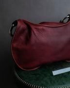 "SEQUOIA" Bordeaux color suede one-handle bag