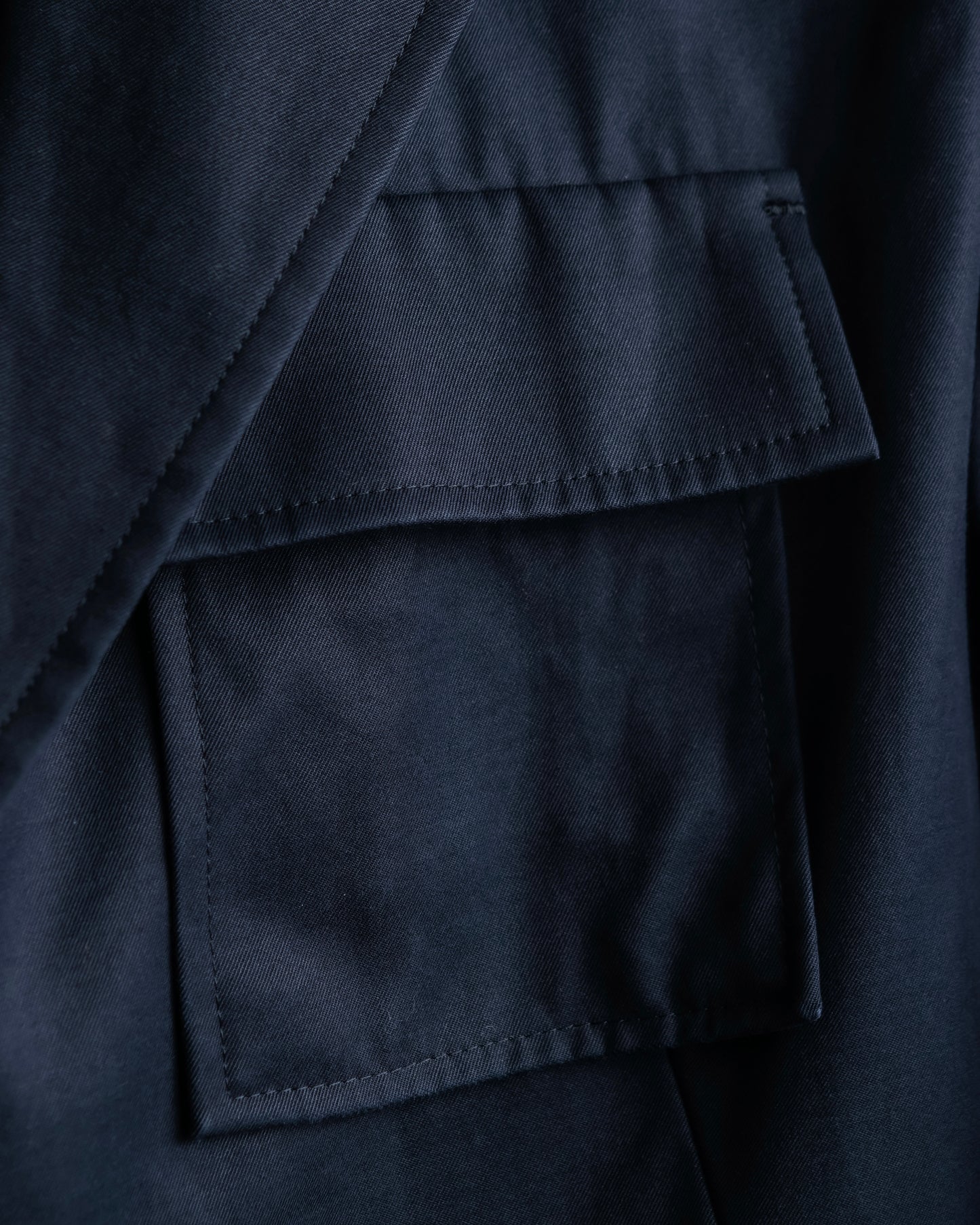 "Y's" 4 pocket military detail  black tailored jacket