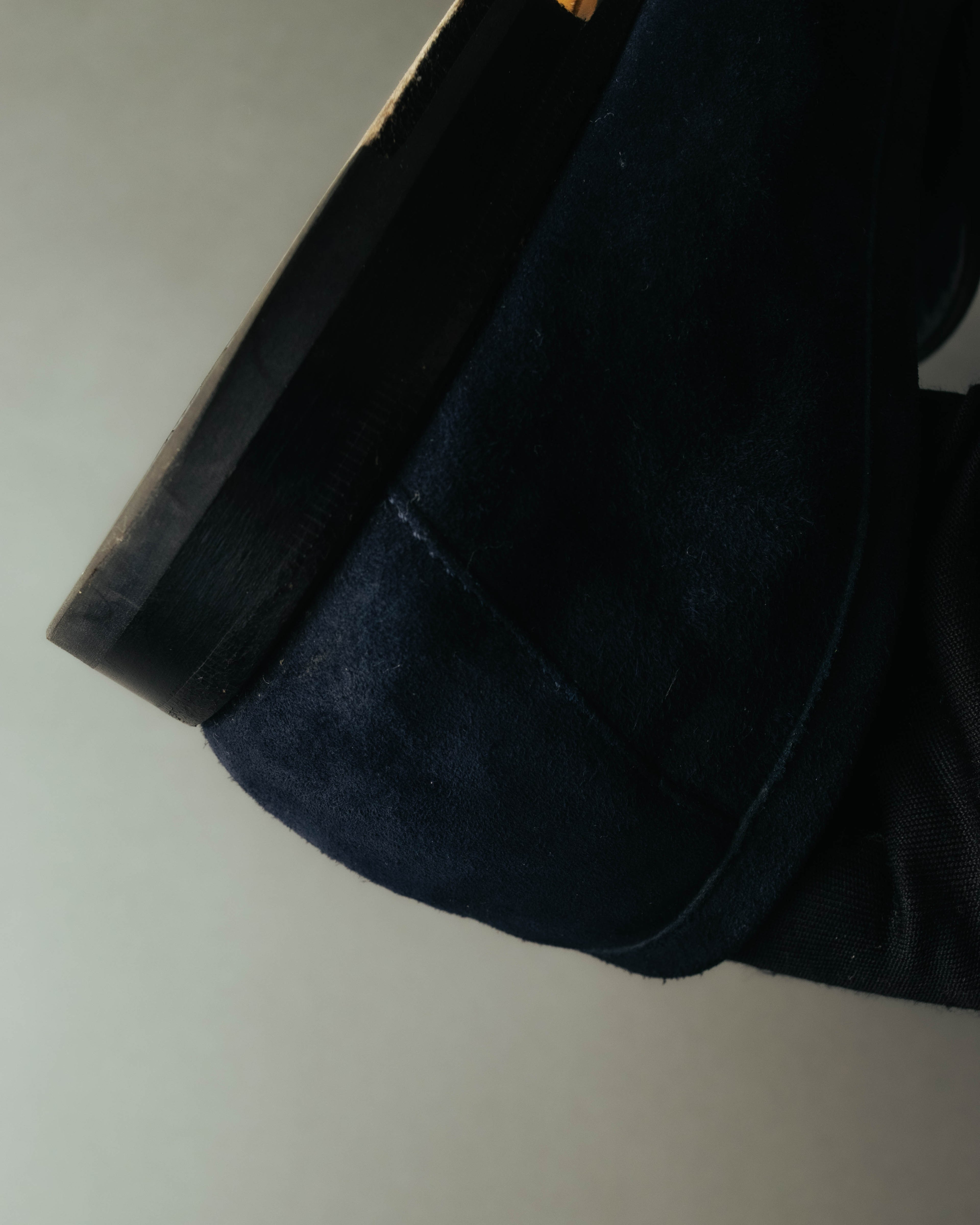 "Santoni" 2010's-2020's Elegant navy suede tassel loafers