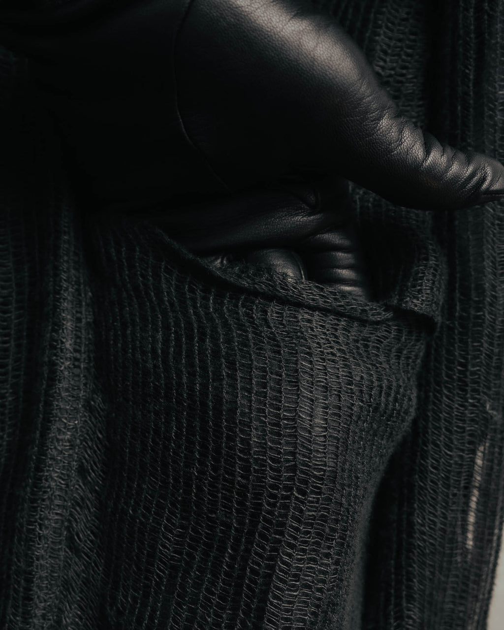 -SPECIAL- “Rick Owens” 2000’s Open weave shawl cardigan