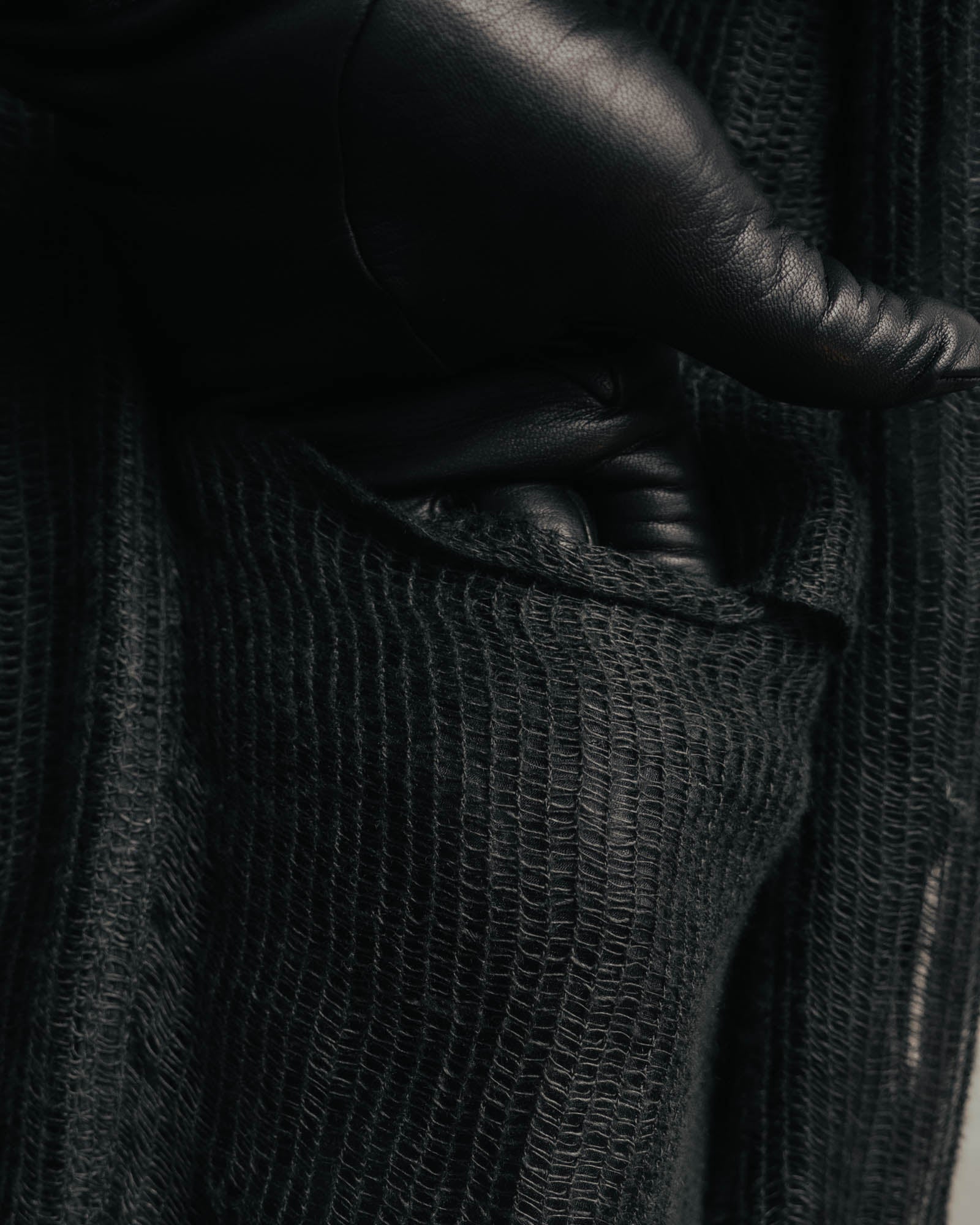 -SPECIAL- “Rick Owens” 2000’s Open weave shawl cardigan