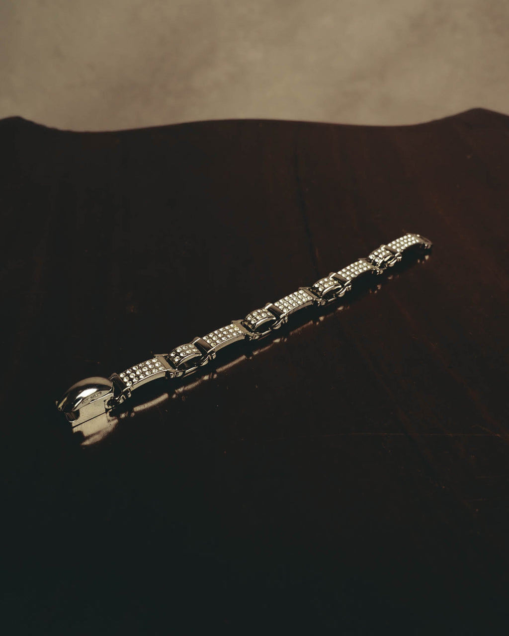 "Ferragamo" Sparkling crystal link bracelet