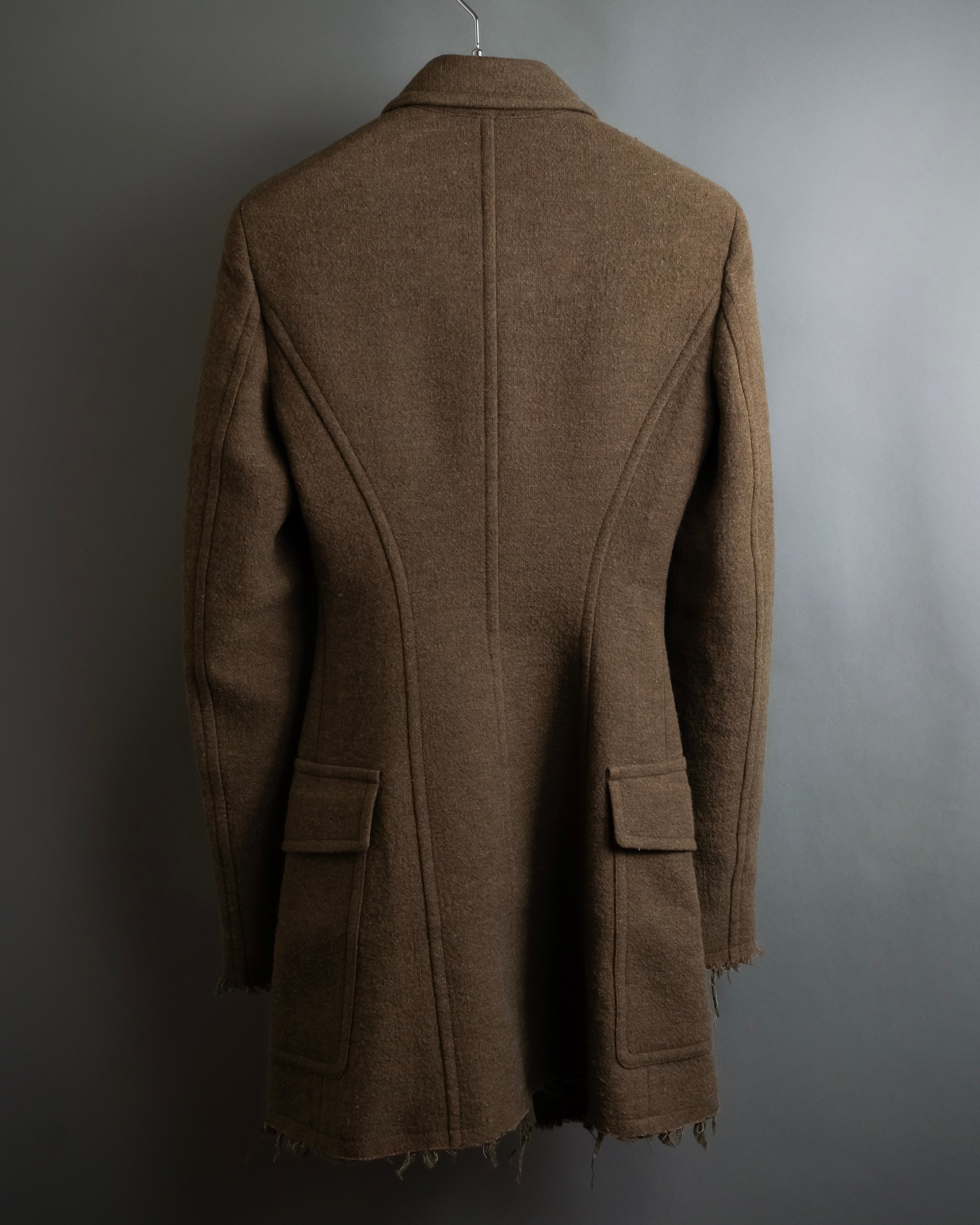 "SPORTSMAX" Carving flap design mid-length coat