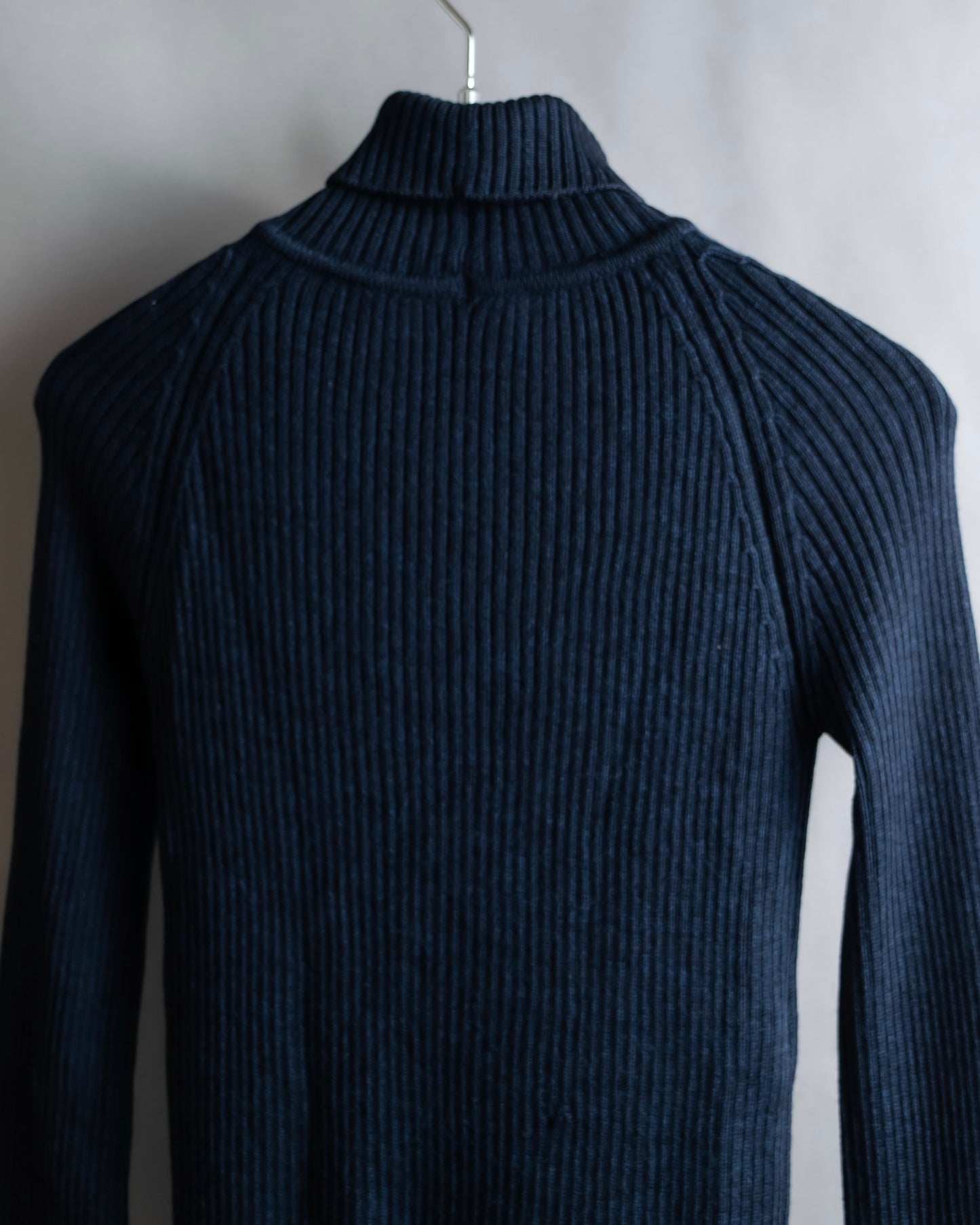 "GUCCI" Ribbed turtleneck fleece wool knit