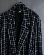 "Vintage windowpane tailored jacket"