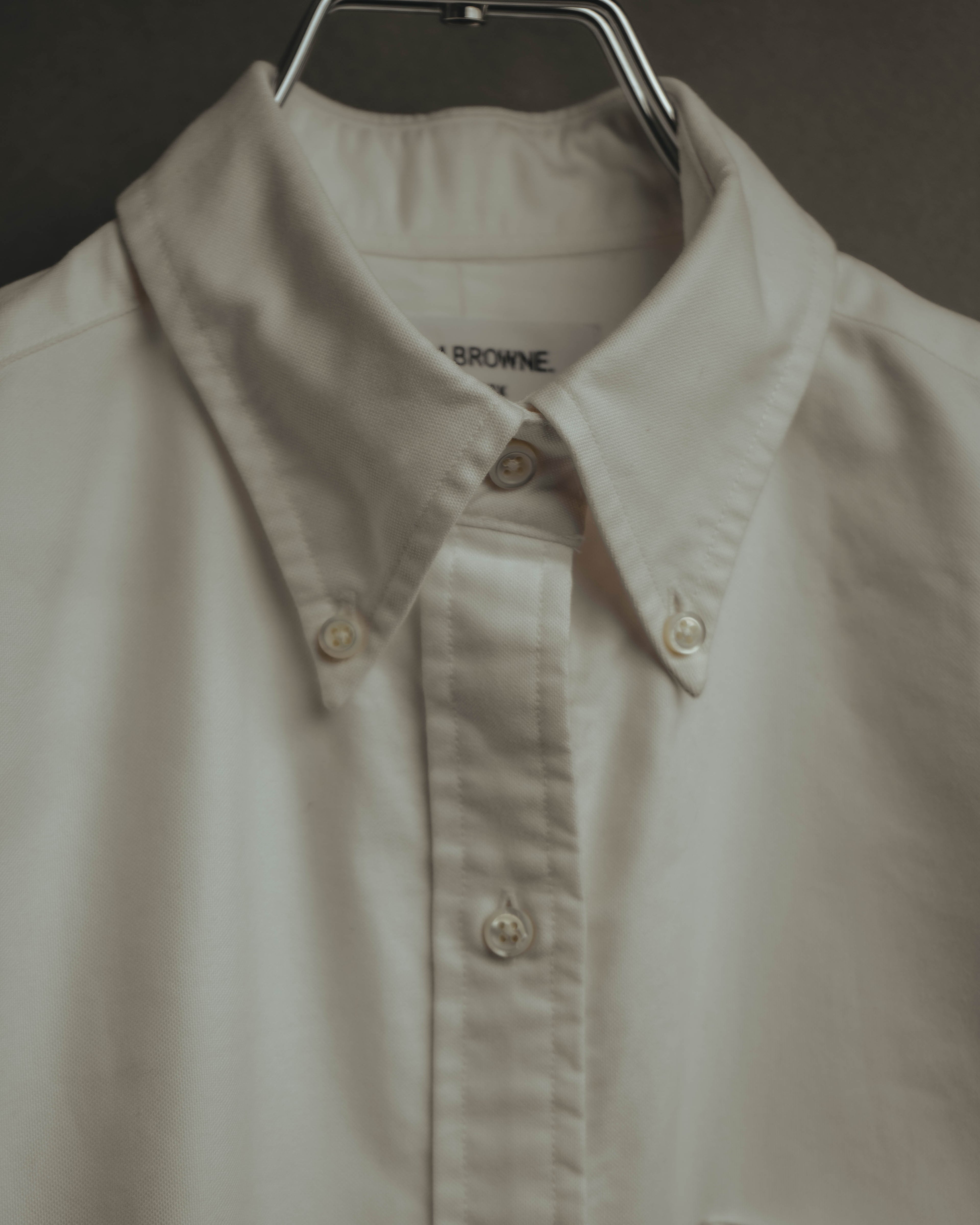 -SPECIAL- “THOM BROWNE” 2010’s tricolor grosgrain oxford shirt dress