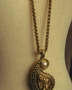 "Christian Dior" 80's-90's Ornate pendant necklace