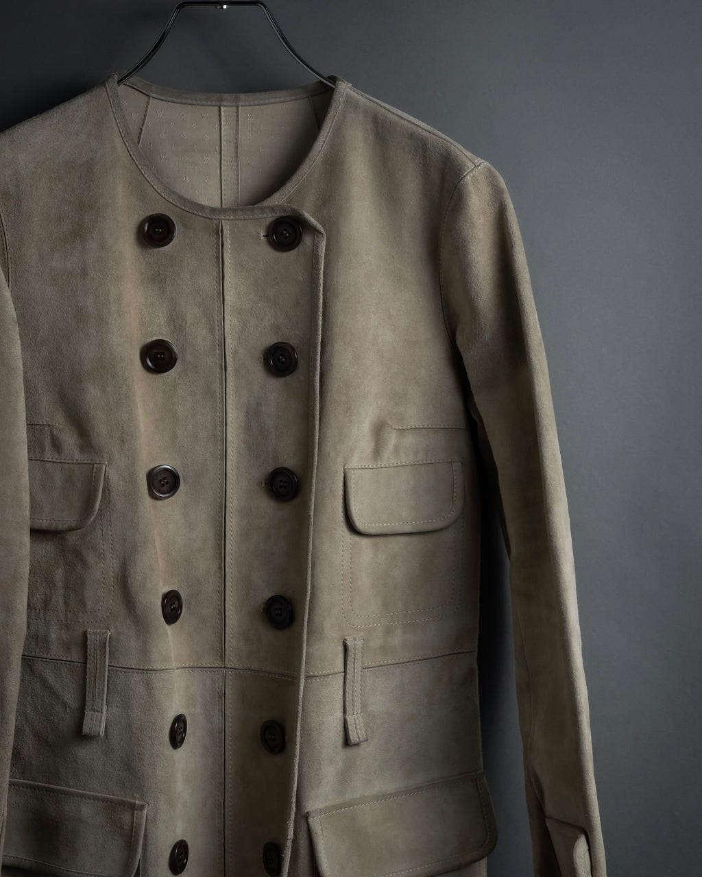 "LOUIS VUITTON" 00's Marc Jacobs period double-breasted suede coat