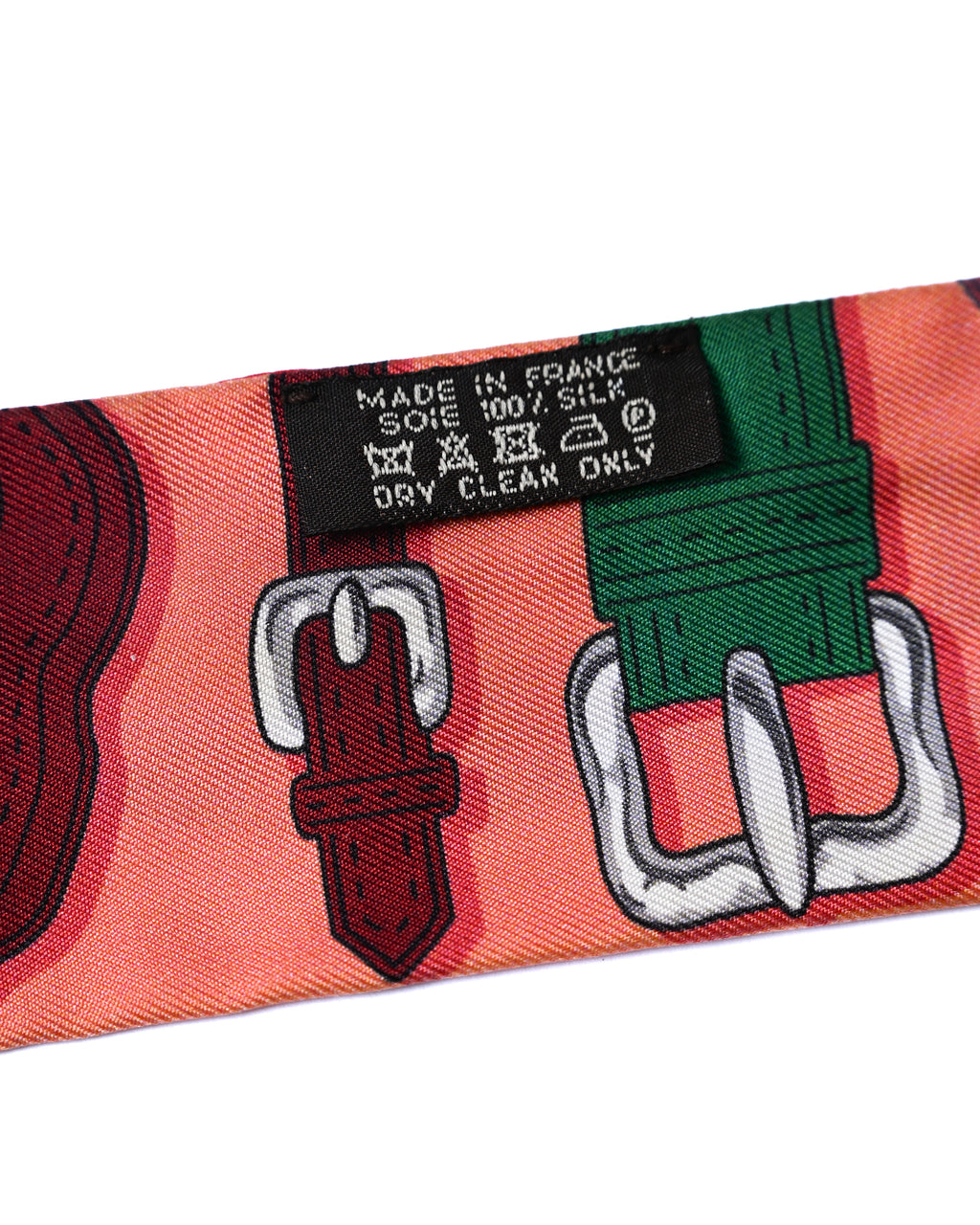 HERMES/ “Harnais des Présidents” Twilly Silk Scarf