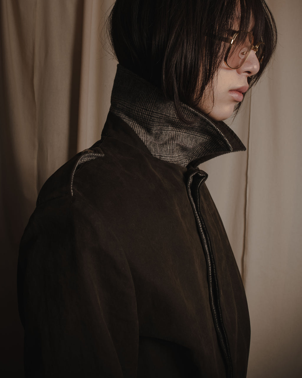 "DOLCE & GABBANA" 00’s resin coated patch detail belted coat