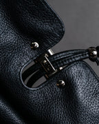 "GUCCI" Bamboo design combination chain shoulder leather bag
