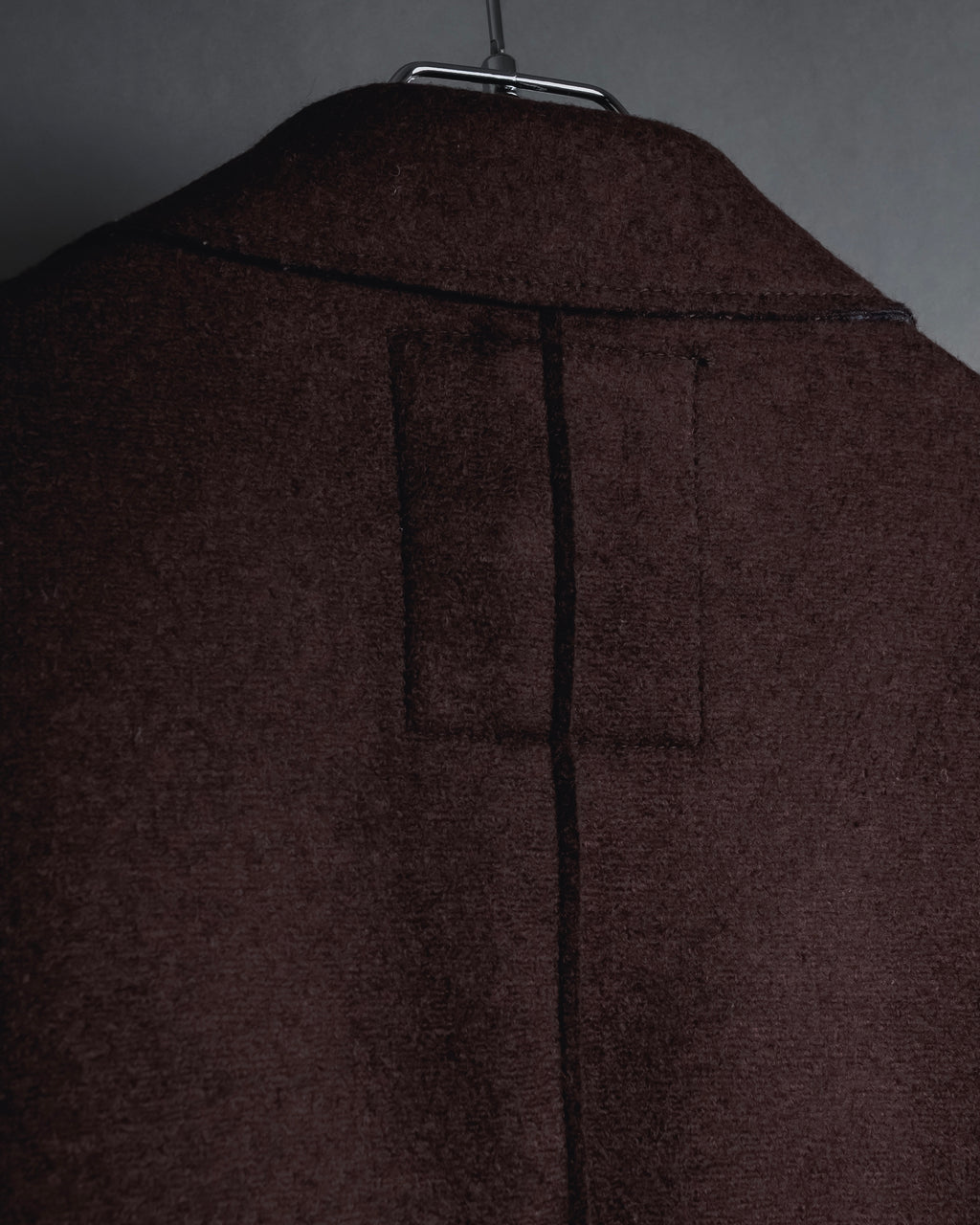 "BOB" Brushed wool single-breasted coat