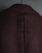 "BOB" Brushed wool single-breasted coat
