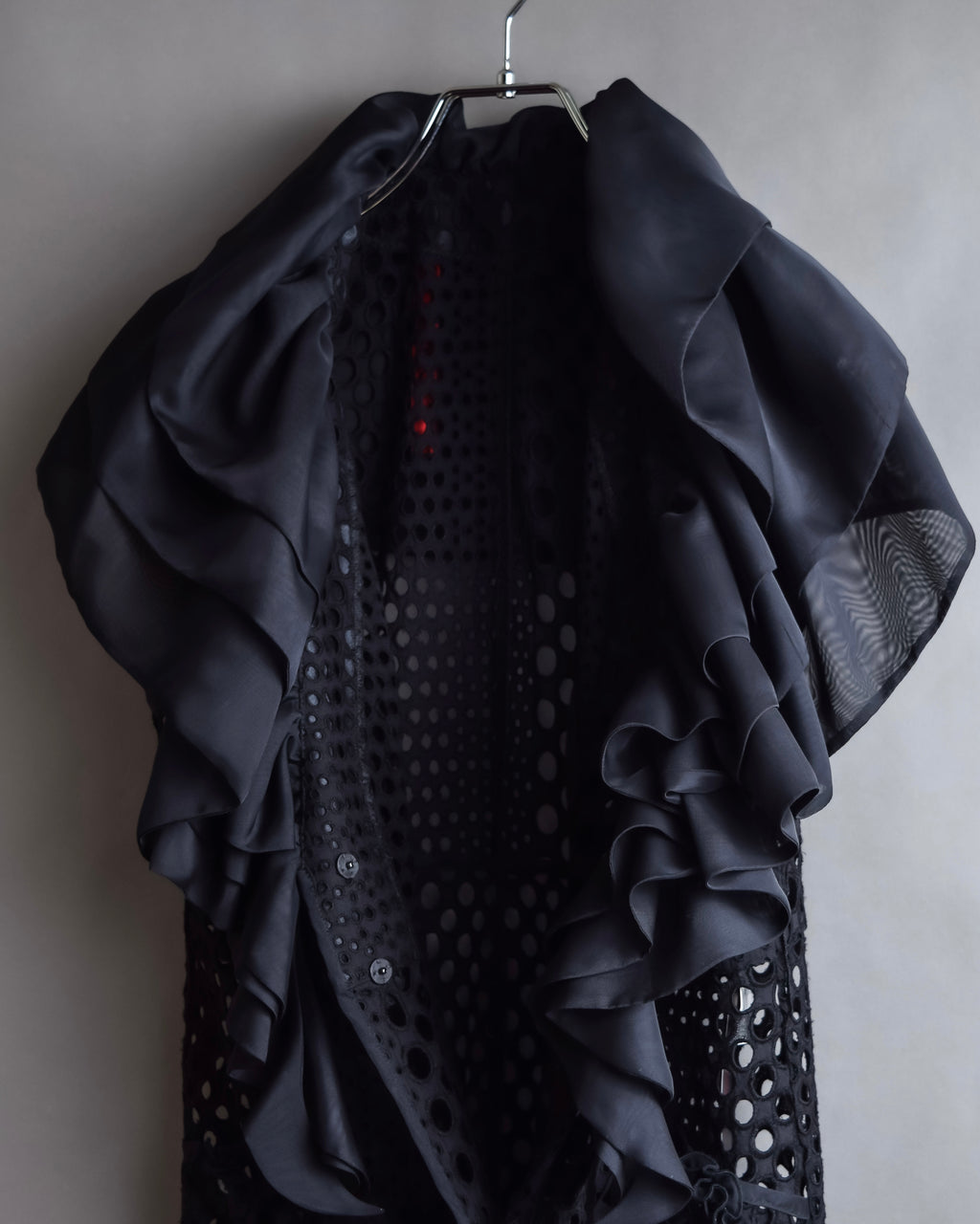 "NOKO OHNO" Layered organza frill embroidered dress