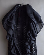 "NOKO OHNO" Layered organza frill embroidered dress