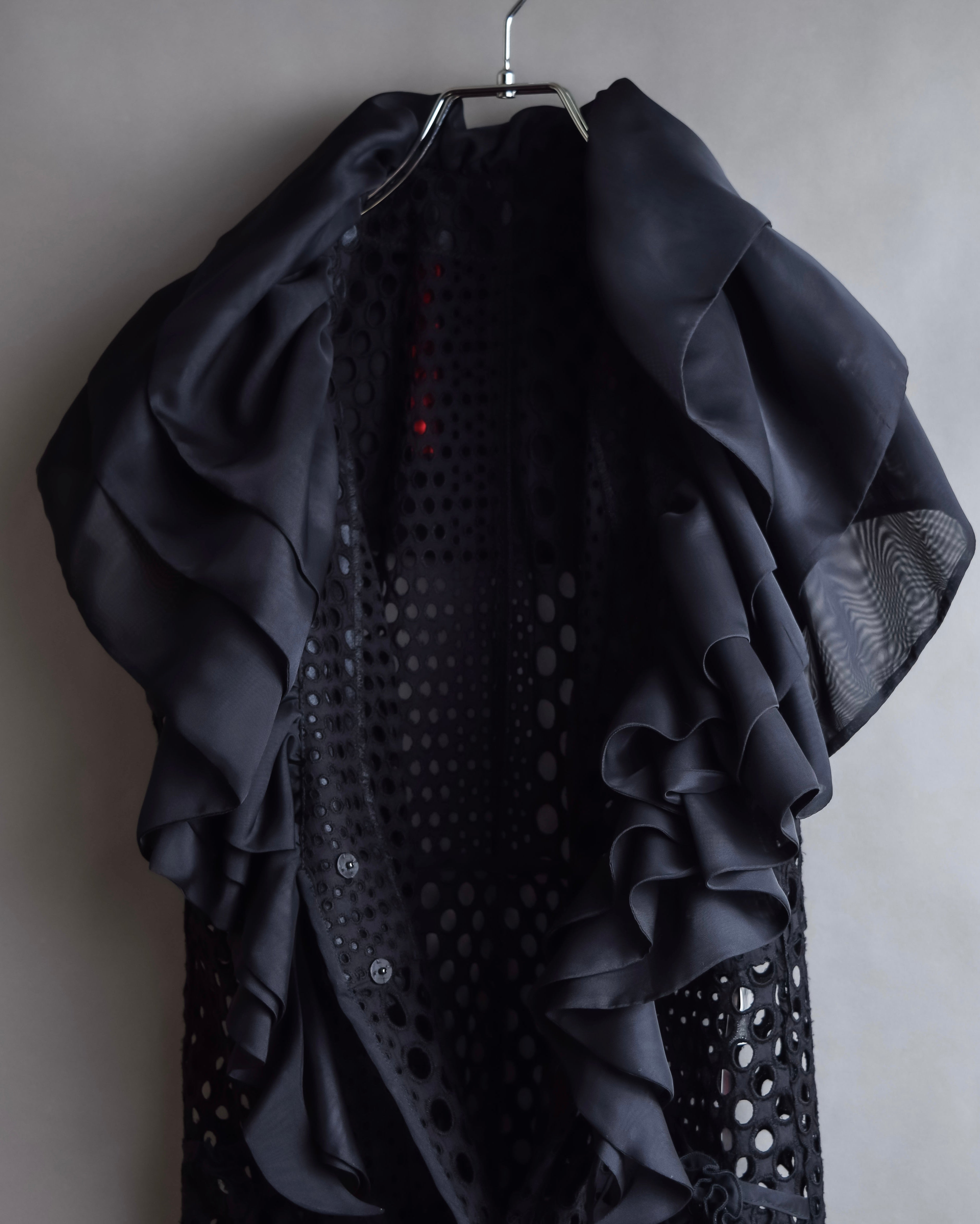 "NOKO OHNO" Layered organza frill embroidered dress