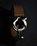 “Salvatore Ferragamo” 2000’s Gancini leather bracelet