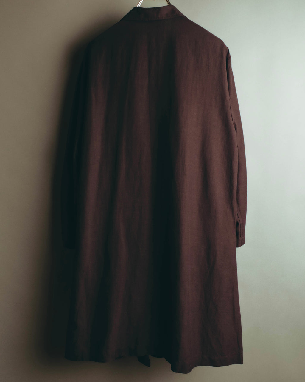 -SPECIAL- “DRIES VAN NOTEN” 90’s–00’s Rayon linen tailored long jacket and shorts set up