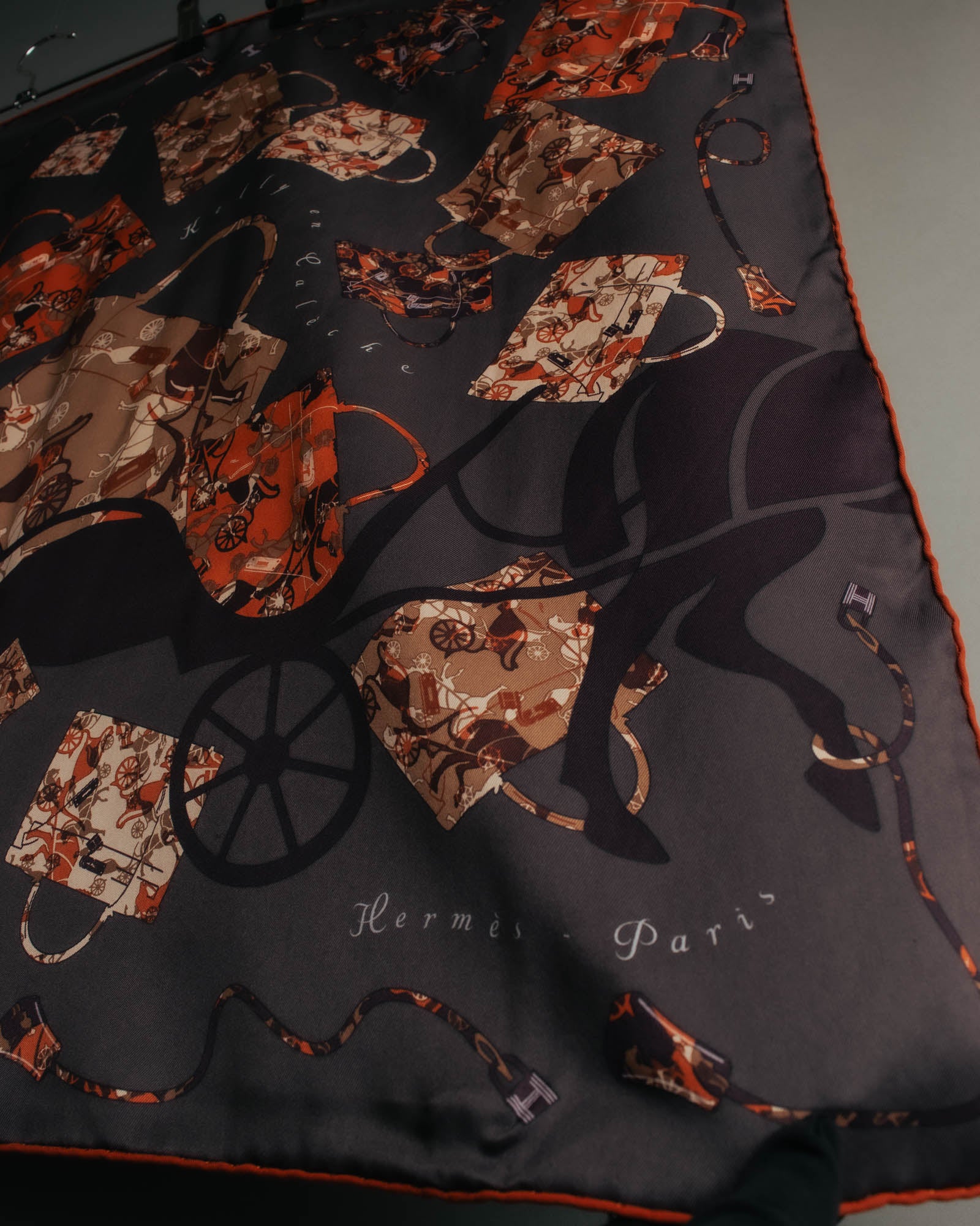 “Hermès” 2007 Kelly en calèche silk scarf