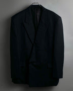 "YVES SAINT LAURENT" 00's shadow stripe pattern beautiful tailoring set up