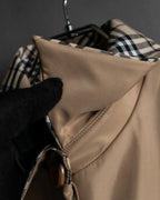 "BURBERRYS" Check reverse design short blouson