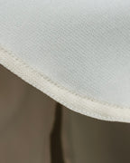 "HERMES" 90's Musical score motif front pleated shirt