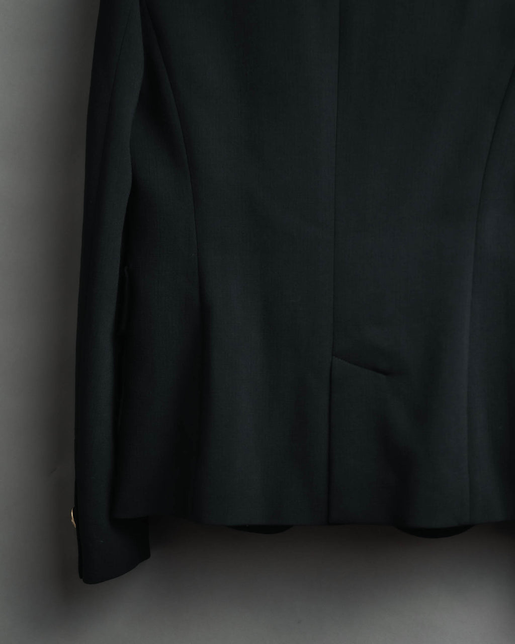 "EMILIO PUCCI" 00's-10's Gold buttoned tailored wool blazer