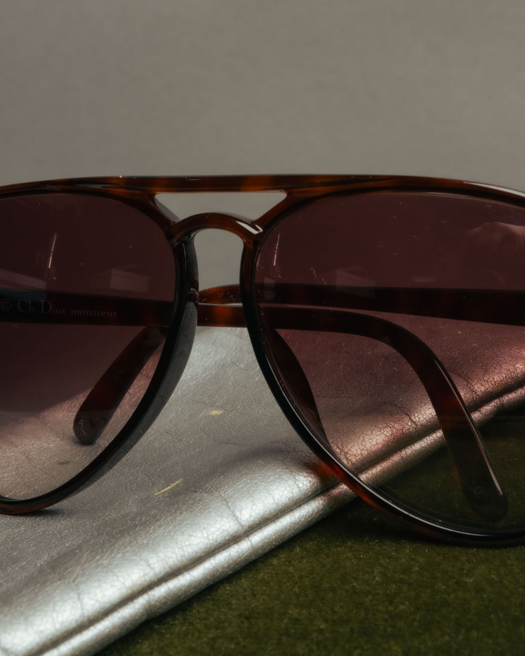 “Christian Dior” 70’s-80’s Tortoiseshell aviator sunglasses