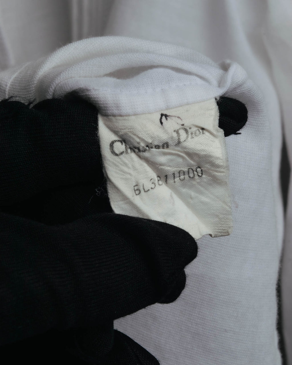 -SPECIAL- “Christian Dior” 90’s-00’s pleated bib dress shirt