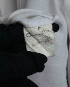 -SPECIAL- “Christian Dior” 90’s-00’s pleated bib dress shirt