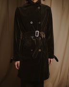 -SPECIAL- "JIL SANDER"
90’s-00’s Architectural cotton velvet belted coat